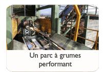 un parc � grume pour une pr�paration et un tri des grumes optimis�s